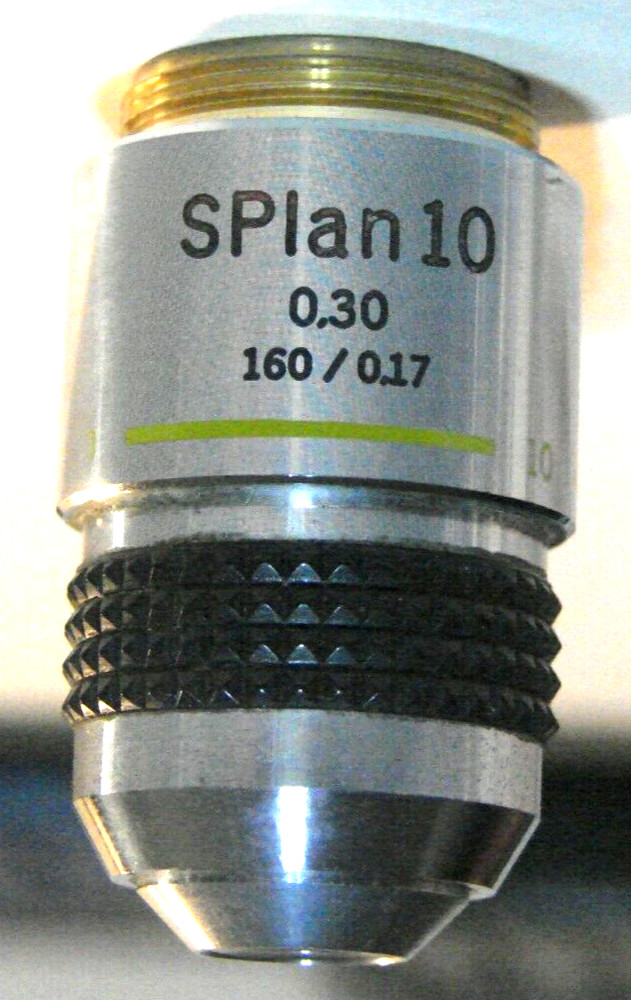 Olympus SPLAN 10 Microscope Objective 10x 0.30 NA  160/0.17