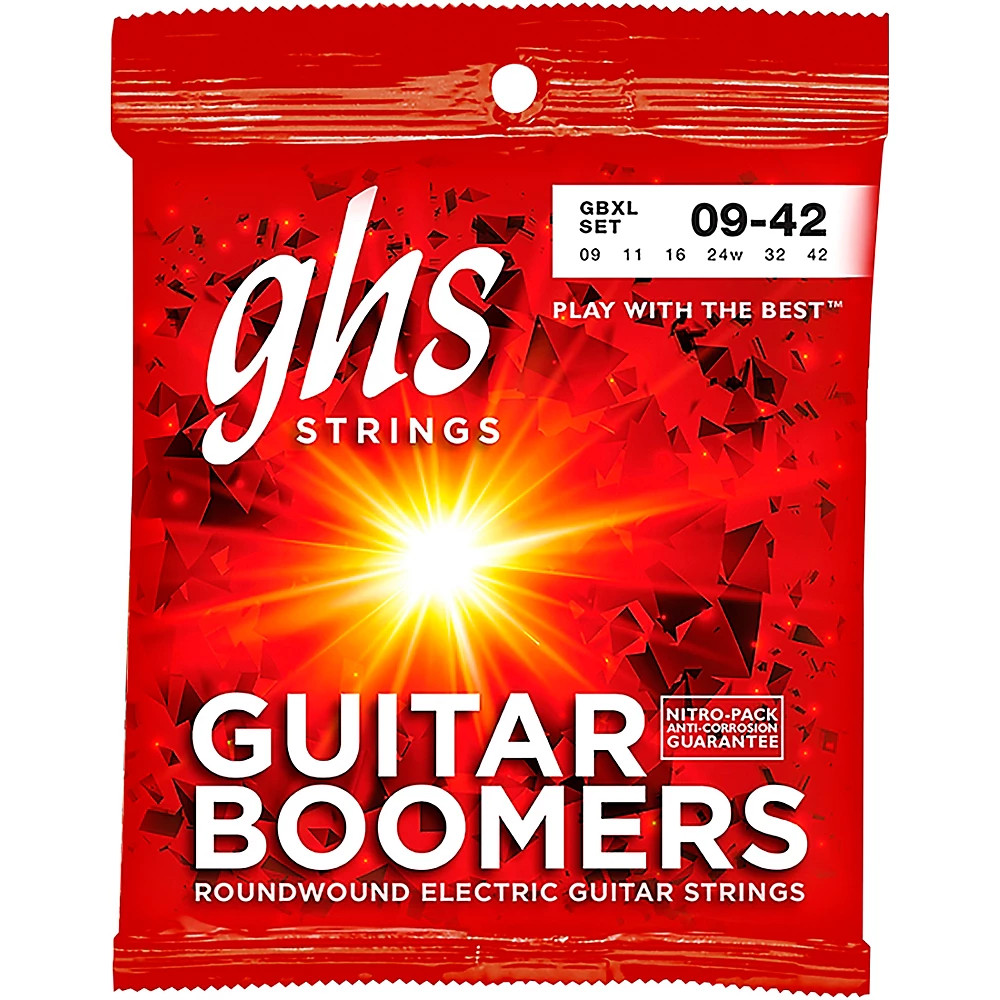 GHS Boomers Extra Light Electric Guitar Strings (10-Pack)