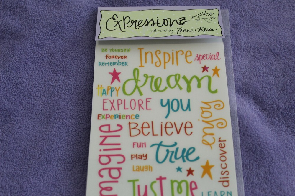 JUNKITZ EXPRESSIONS RUB-ONS "SALSA INSPIRING" 09359