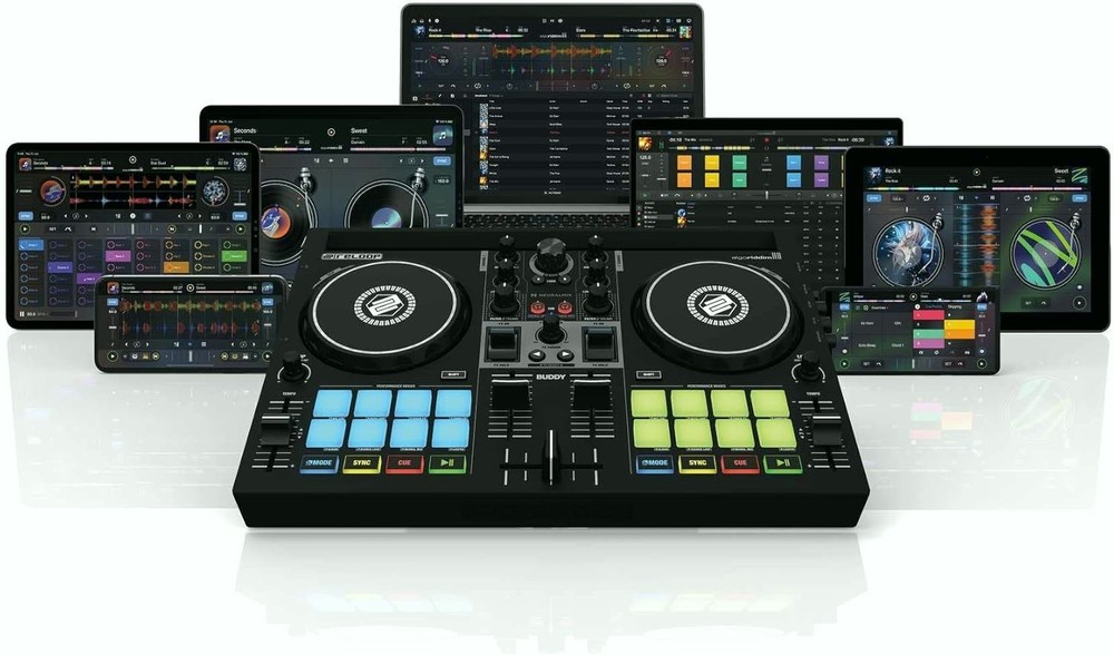 Reloop Buddy 2 Channel DJ Controller for iOS and Computer USB DJ Mixer