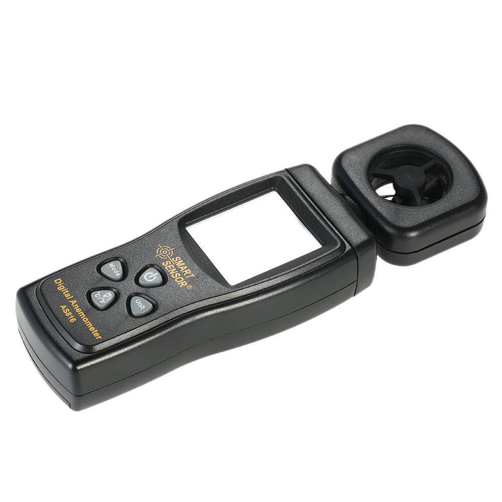 SMART SENSOR Mini Anemometer LCD Digital Wind Speed Meter Air Velocity A8M4