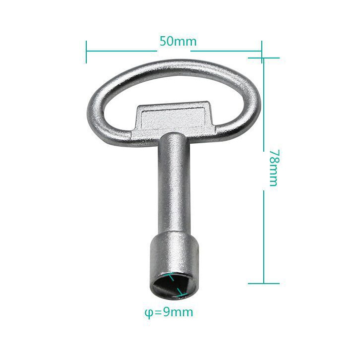 3xInternal Triangle Torque Wrench Multi-function Keychain Tap Water Valve Wrench