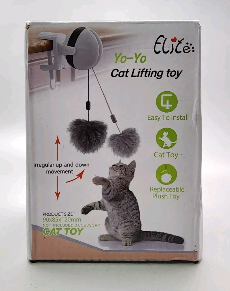 Elite YoYo Cat Lifting Toy, White