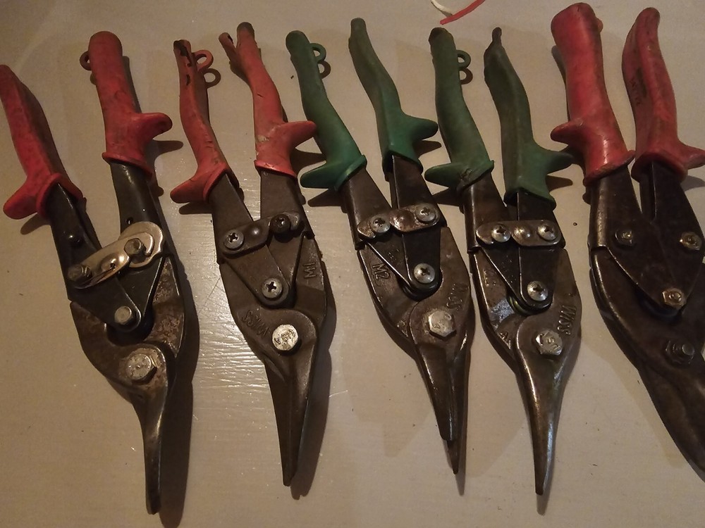 3 Tin Snips Wiss -1 Sears- 1 No Name