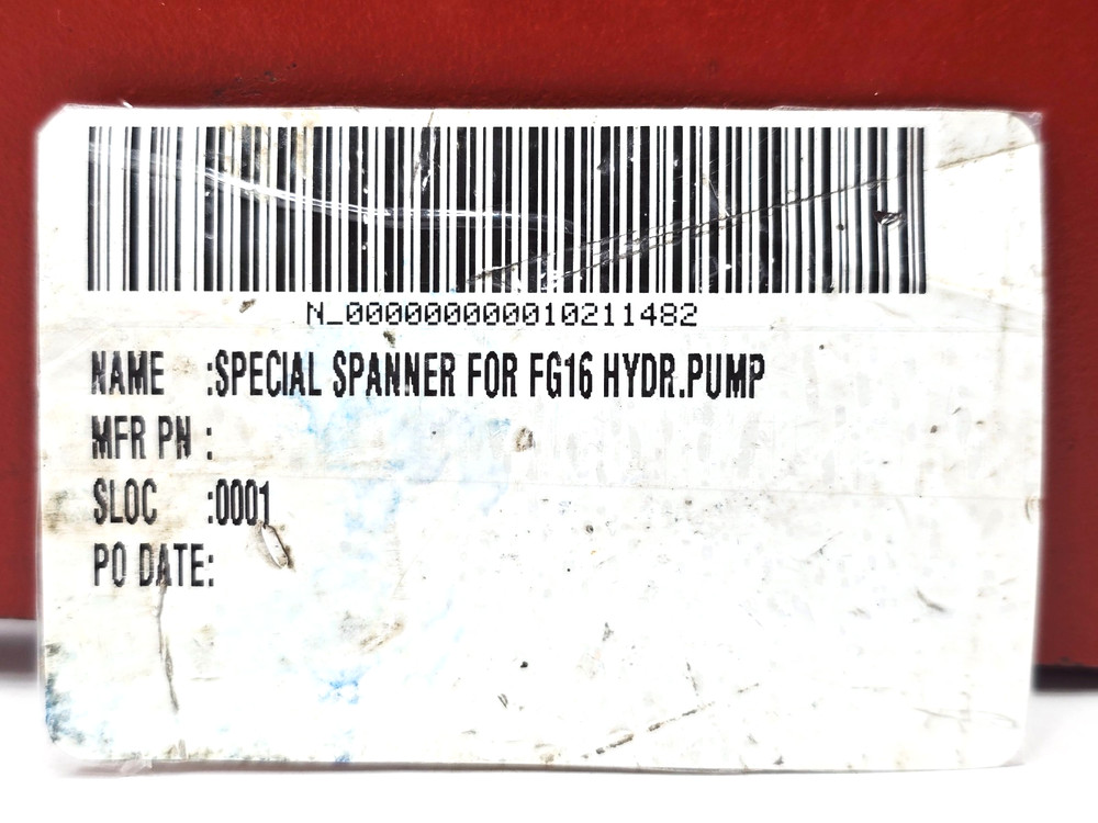 SPACIAL SPANNER FOR FG16 HYDRAULIC PUMP