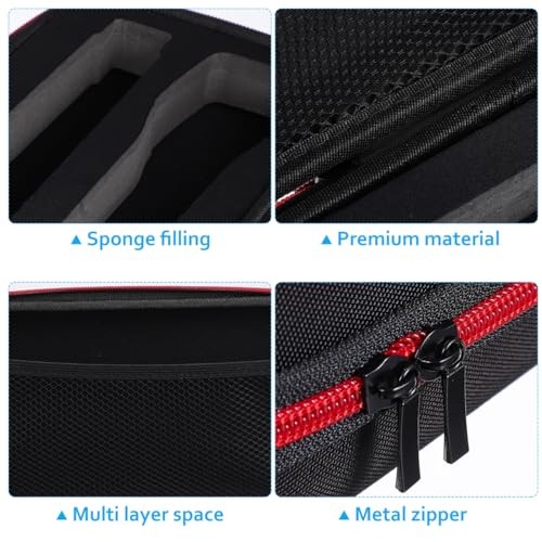 Wireless Microphone Case, Dual Mic Bag Microphone Carrying with accessories