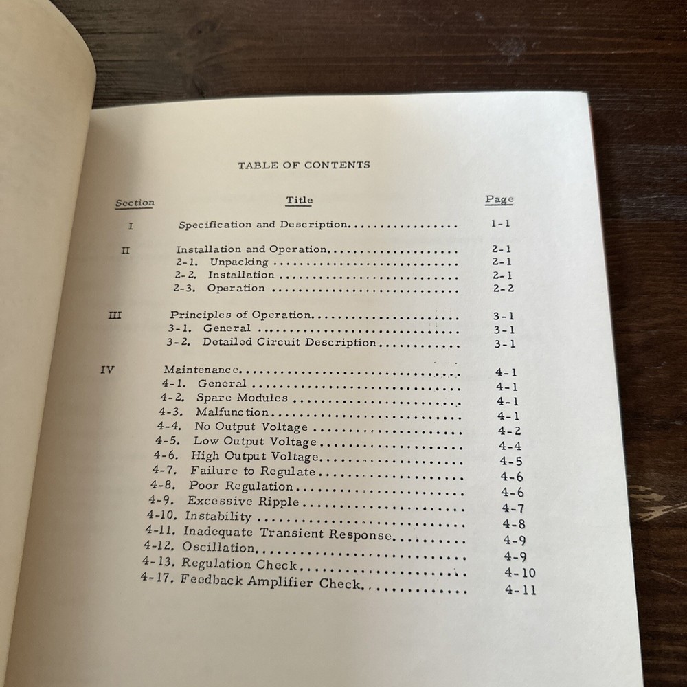 NJE SS-10-10A-D592 Solid State Transistorized Regulated Power Supply Instruction