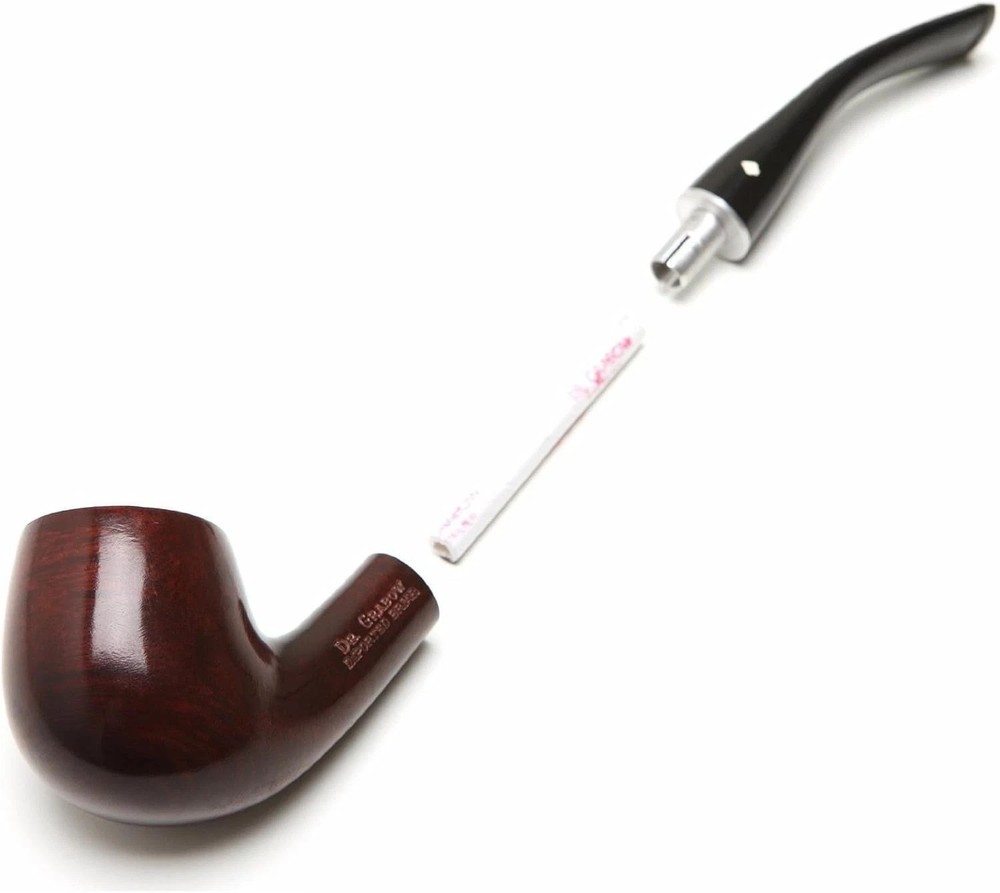 Vulcanite Stem Tobacco Pipe - Smooth Finish