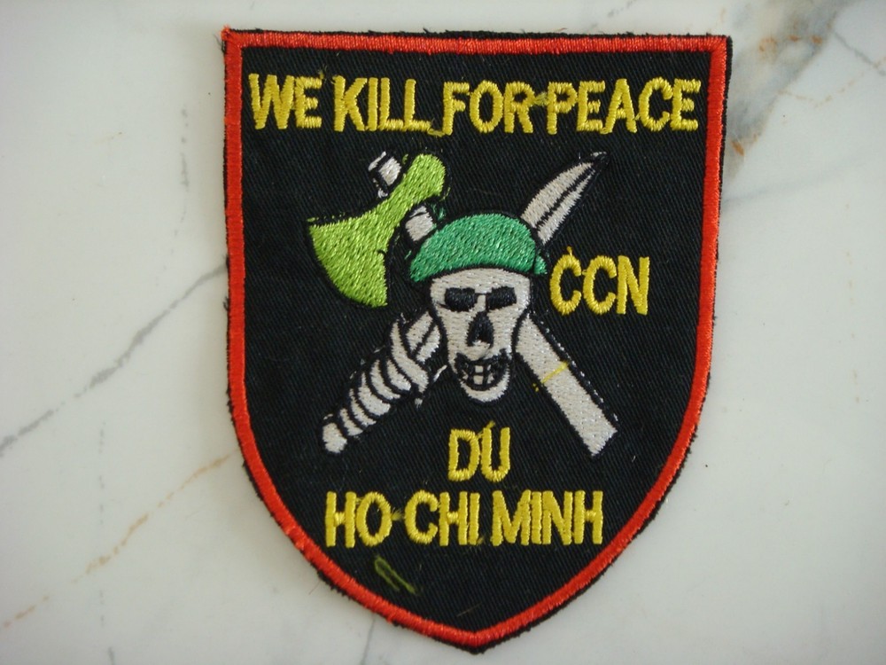 US 5th SF GROUP CCN  WE KILL FOR PEACE, VIETNAM WAR PATCH