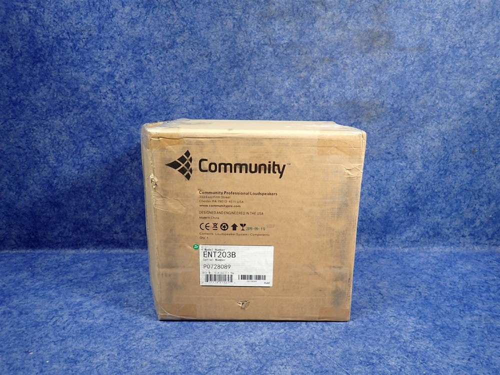 Community ENT203B 2-Way Compact Column Array Speaker Black (P29)