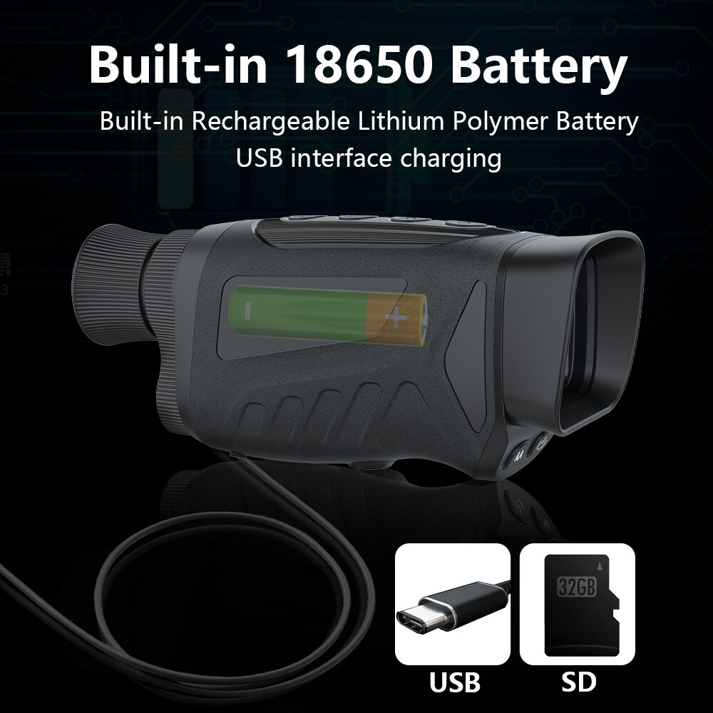 High definition Infrared Imager camera night vision device Black