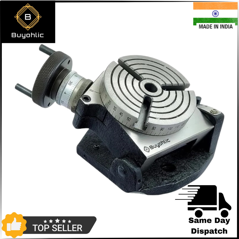 Horizontal Vertical 4" Inch II 100 mm Rotary Milling Table