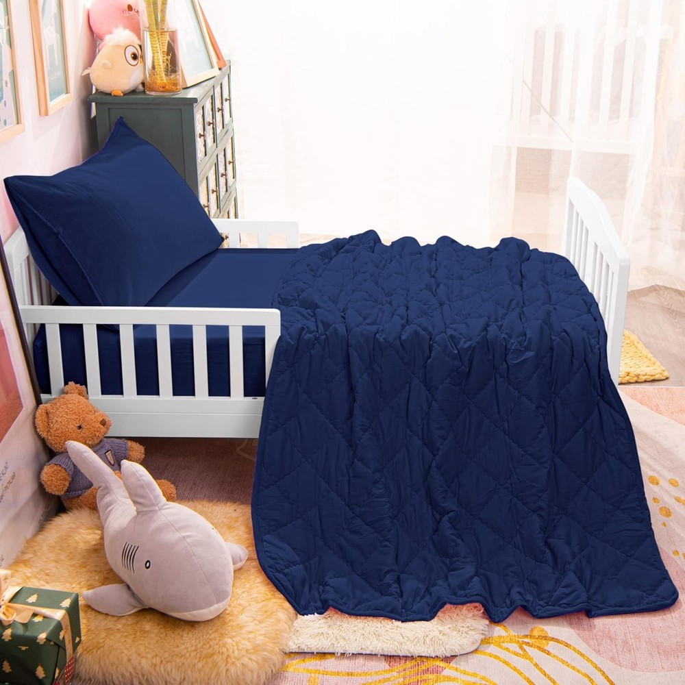 Breathable Crib Bedding Set, Quilted Comforter