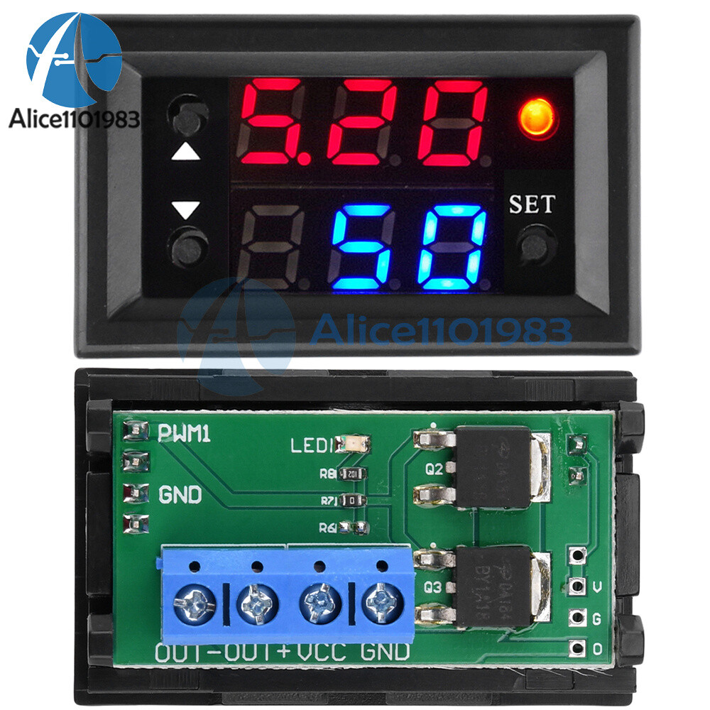 DC4-28V Digital LED PWM Speed Controller Frequency Tester Duty Cycle Adjustable