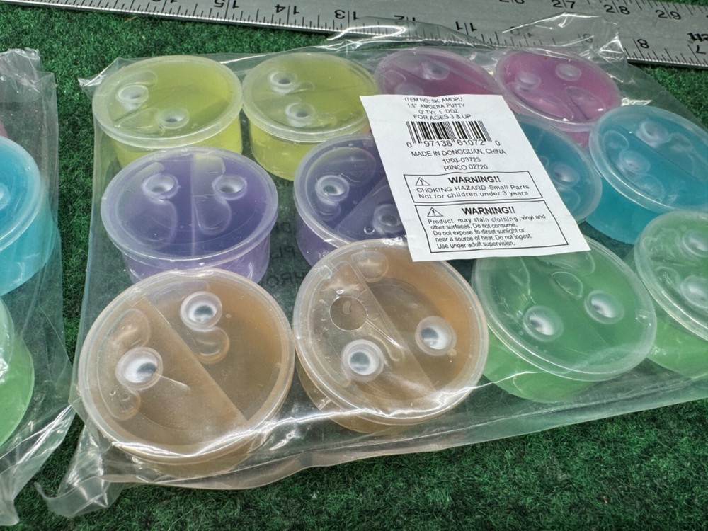 2 - Amoeba Putty Slime 1.5'' One Dozen