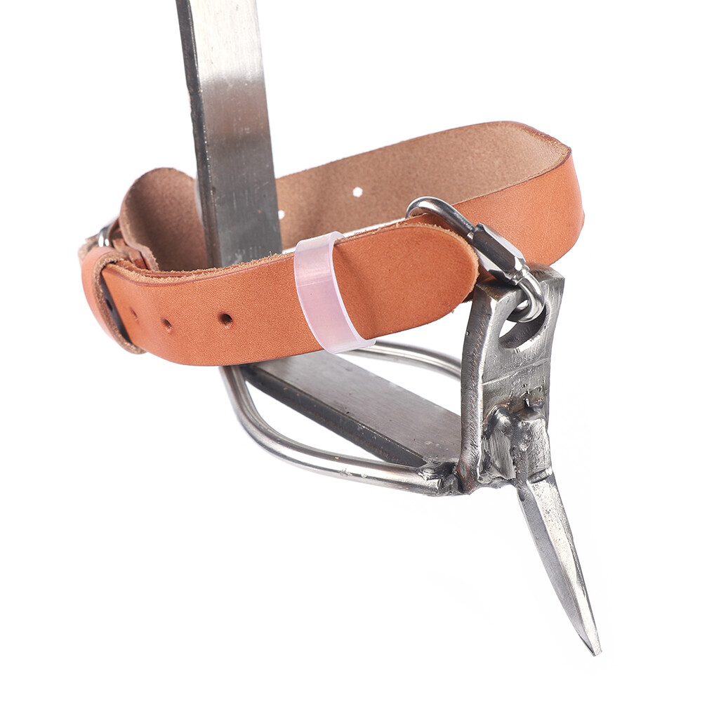 Stainless Steel Tree Climbing Spike/ SpurCattle Hide Safety Climbing Tools Pair
