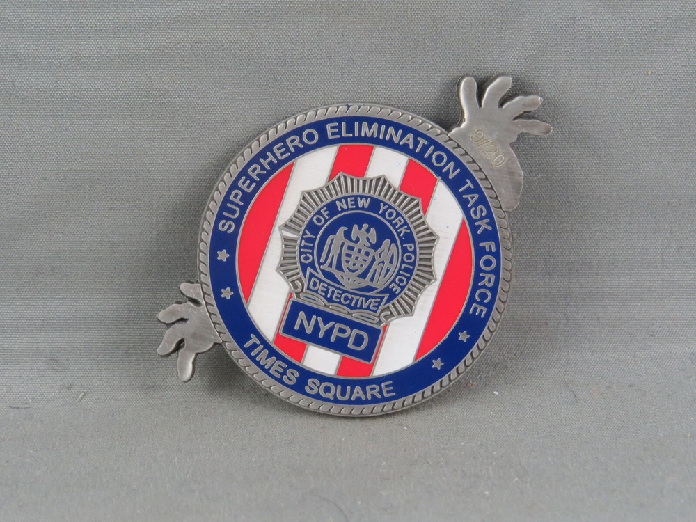 NYDP Superhero Elimination Task Force Coint - Spider-Man - Double Sided Coin