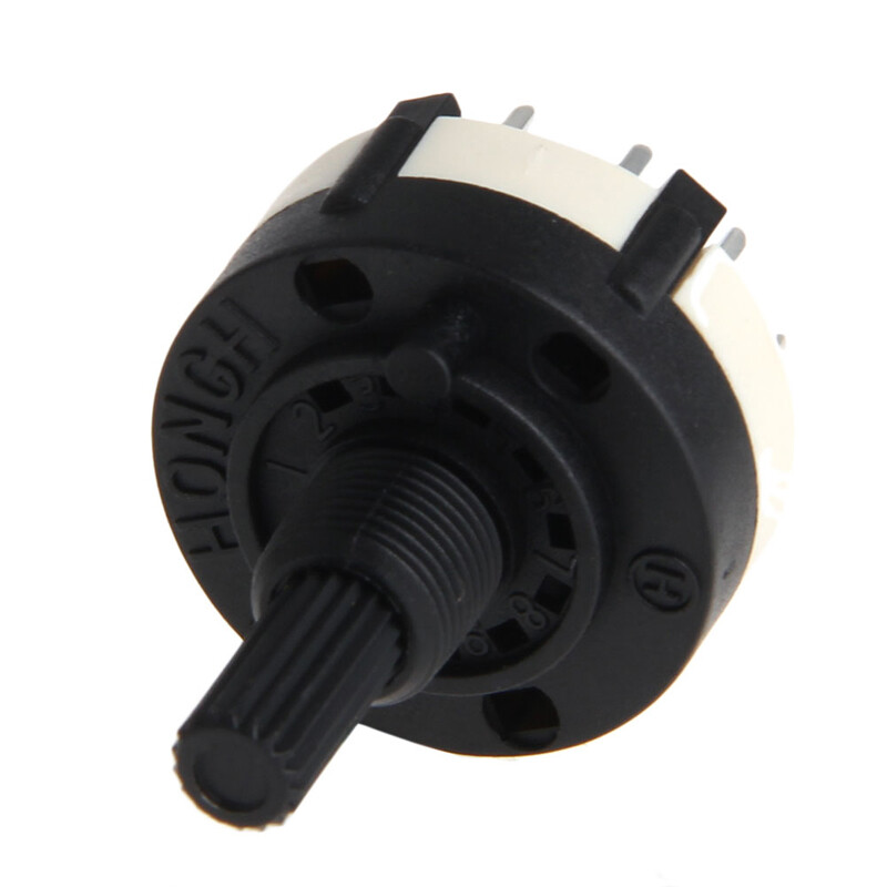 Channel Selector Switch Single Deck Rotary Switch Band Selector 1P12T