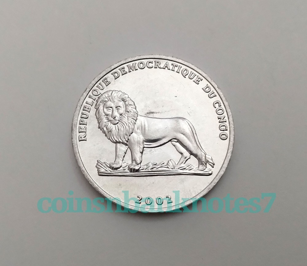 2002 Congo 25 Centimes Coin, KM76 Uncirculated / Weasel