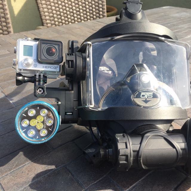Guardian Full Face Mask GoPro / Light Combo Mount for Accessory Rail System