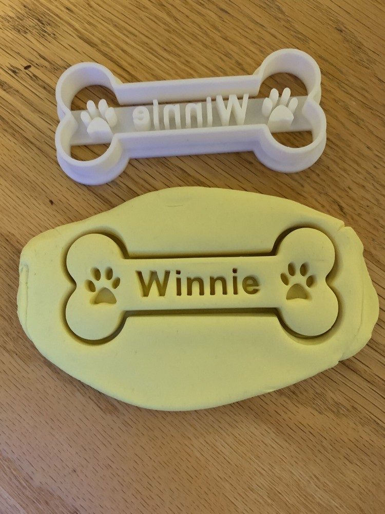 Personalized Dog Bone Cookie Cutter - 3 inches - Custom Made!