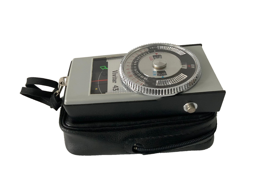 Vivitar 43 Light Meter Vintage W/ Case