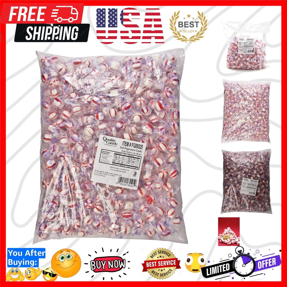 Soft Peppermint Candy 5lb