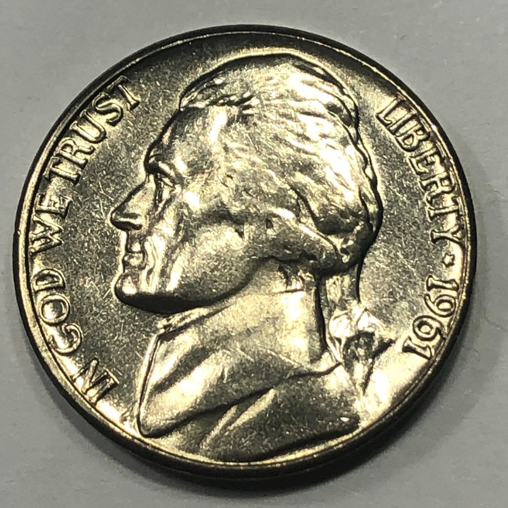 1961 P - Jefferson 5 cent - Uncirculated