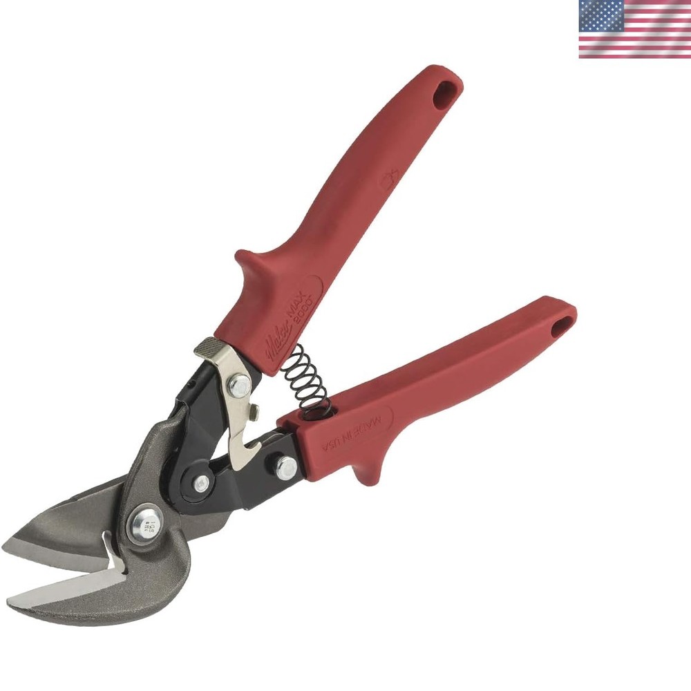 10.7" Left Offset Aviation Snips with Ergonomic Handles for Comfortable Use