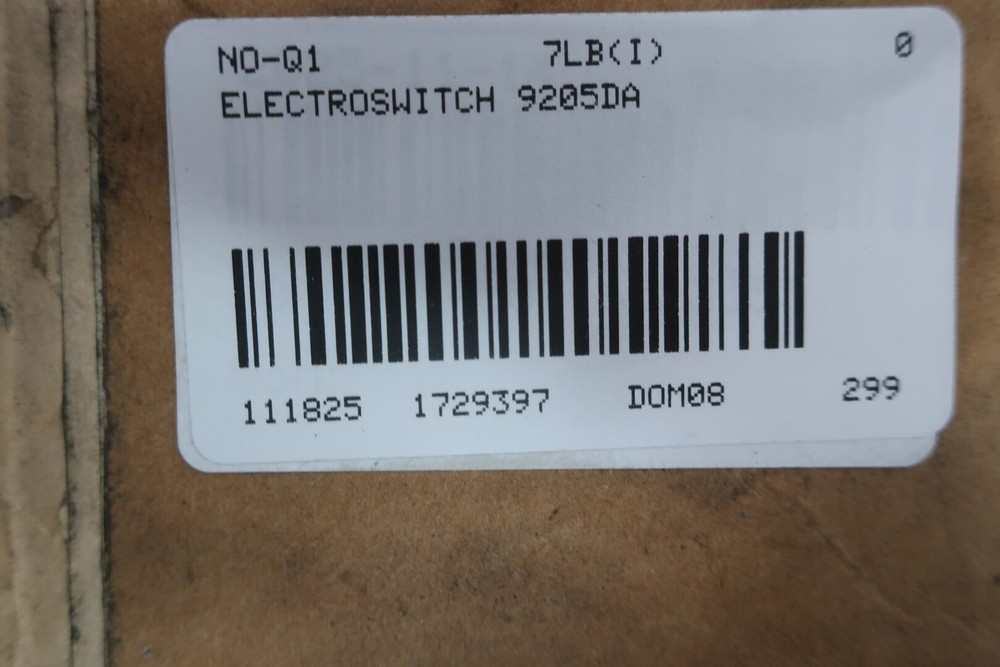 Electroswitch 9205DA Rotary Cam Switch 600v-ac