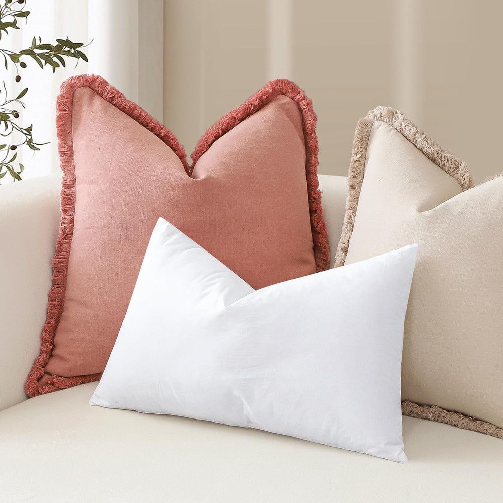 Synthetic Down Pillow Insert, 20x20 Down Alternative Throw Pillow Insert. Ult...