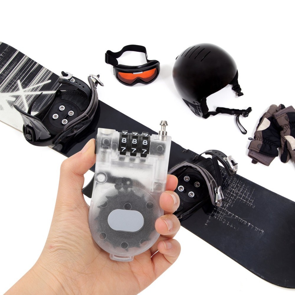 3 Pieces Skiing Boost Lock Retractable Snowboard Flexible Length