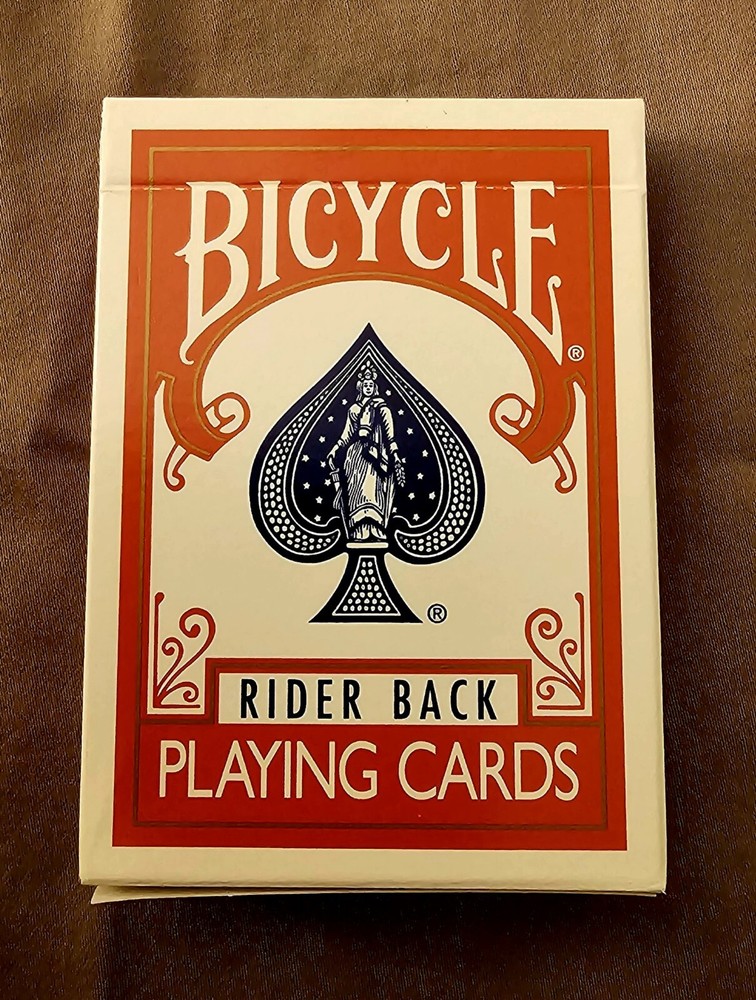 End Stripper Deck Bicycle Rider Box Red - Great Stocking Stuffer