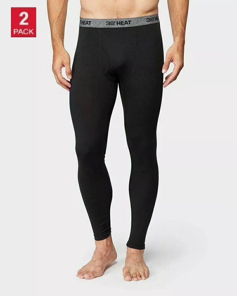 32 Degrees Heat Men's 2-Pack Base Layer Pant