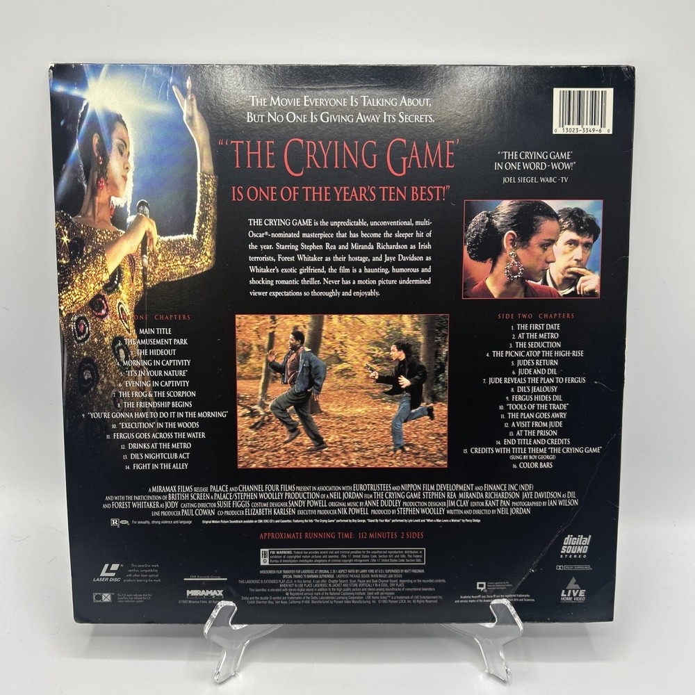 Crying Game Laserdisc Rare Videodisc