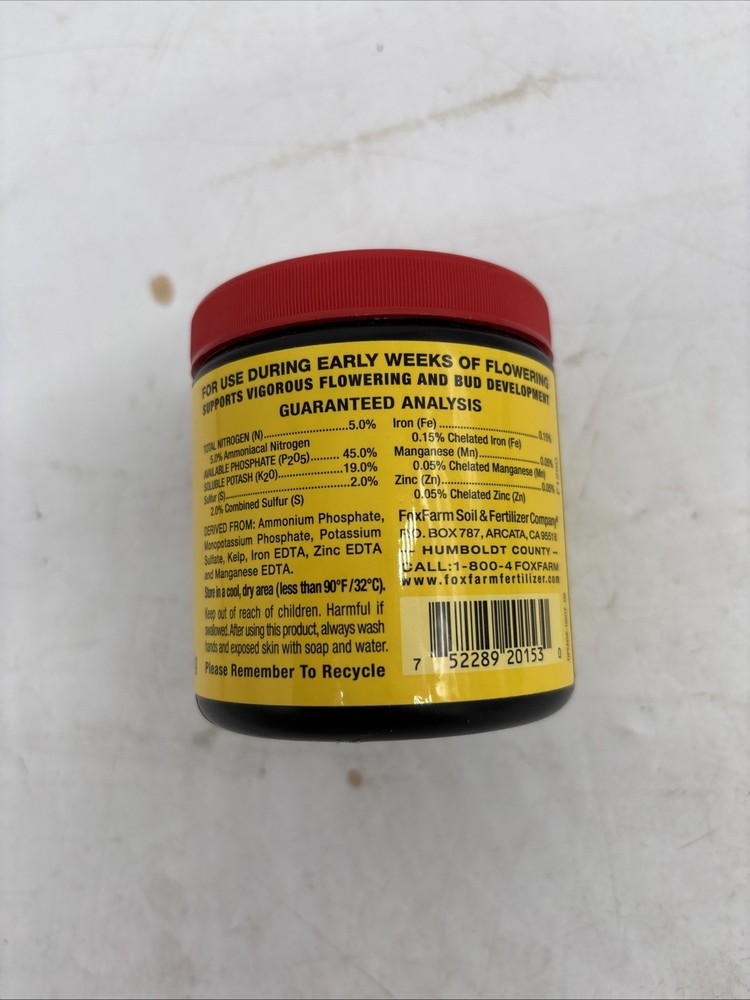 Fox Farm Open Sesame 5-45-19 Micro Nutrients 6oz Jar