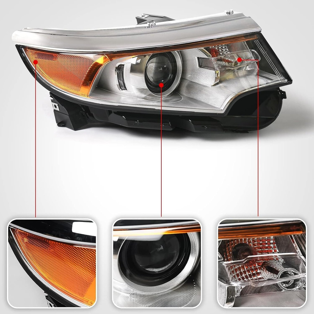 for Ford Edge Headlight Assembly 2011 2012 2013 2014 Halogen Replacement Project