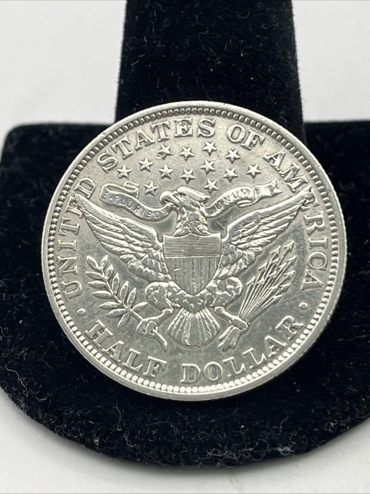 1892-P Barber Half Dollar Cleaned