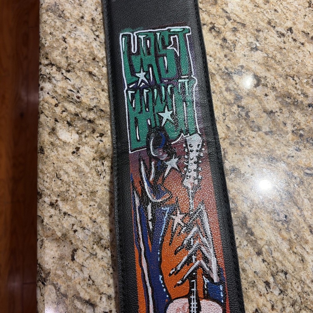 Leathergraft Liverpool Great Britain Guitar Strap Signed