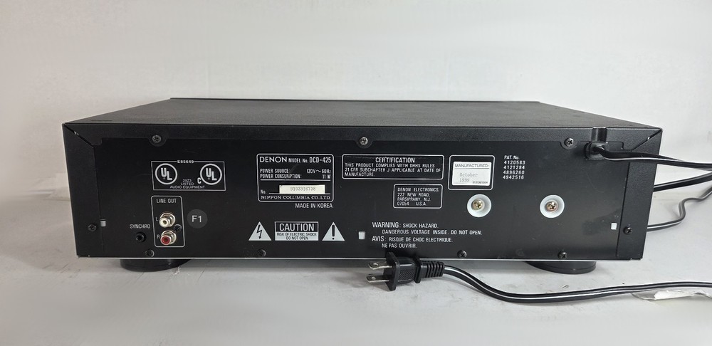 Denon DCD-425 CD Player -Tested and Working!- No Remote