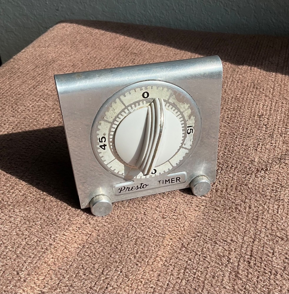 Vintage Aluminum Presto Kitchen Timer