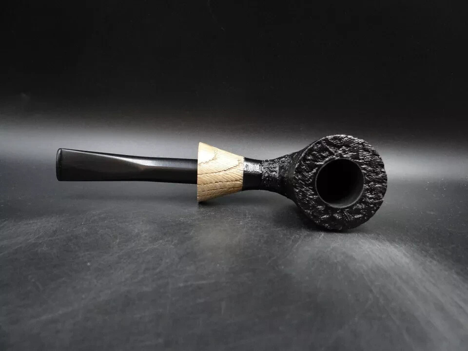 TURKIEWICZ BLACK OAK (MORTA) HAND MADE CALABASH PIPE 78