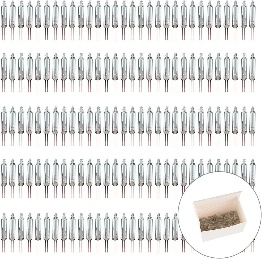 Christmas Replacement Mini Light Bulbs 2.5 V 0.17 A Clear Glass