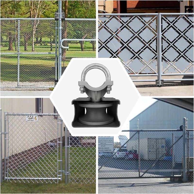 4-Pack: Guarded Nylon Cantilever Gate Roller 4" Post x 2-3/8" Frame (4-Pack)