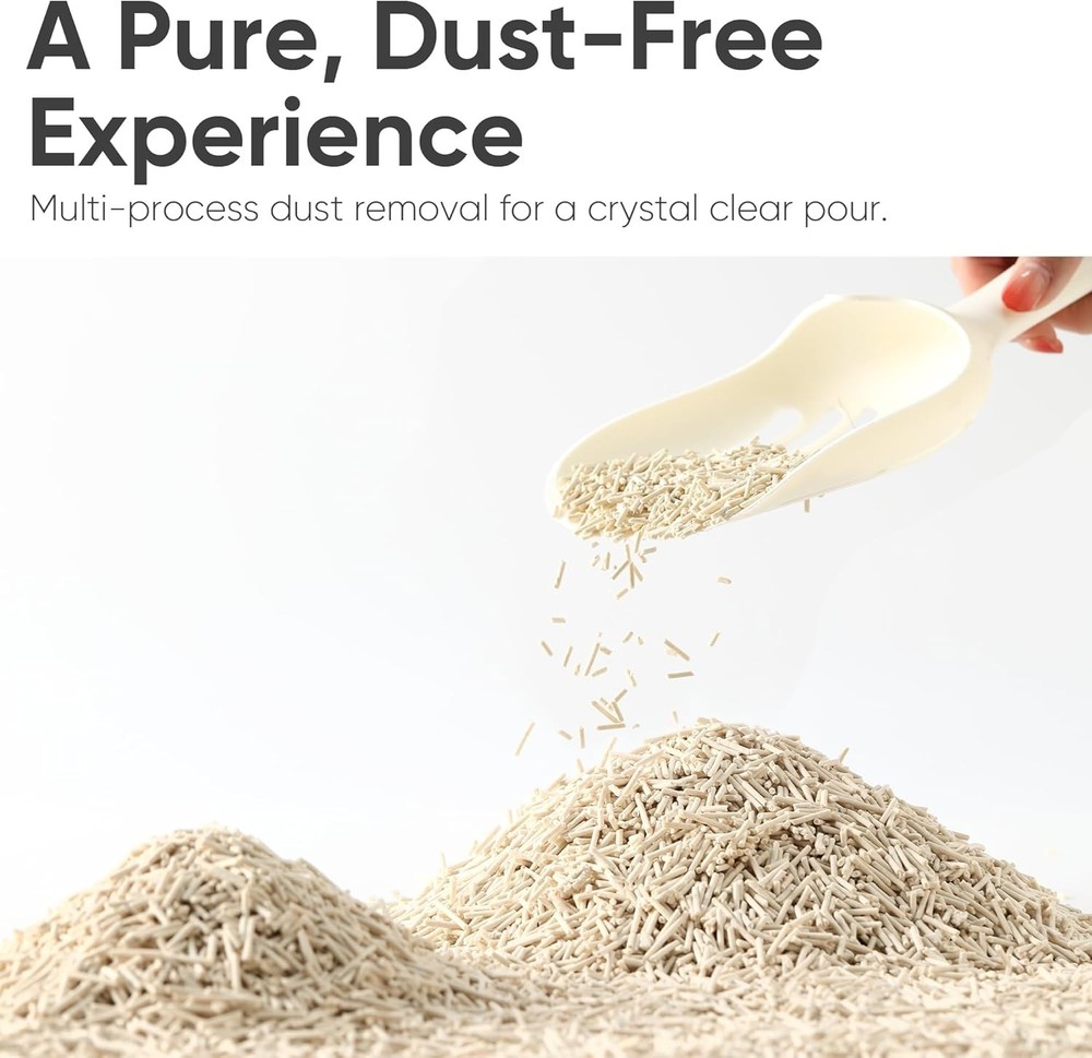Dust-Free Tofu Cat Litter 18lbs - Quick Clumping & Low Tracking Solution