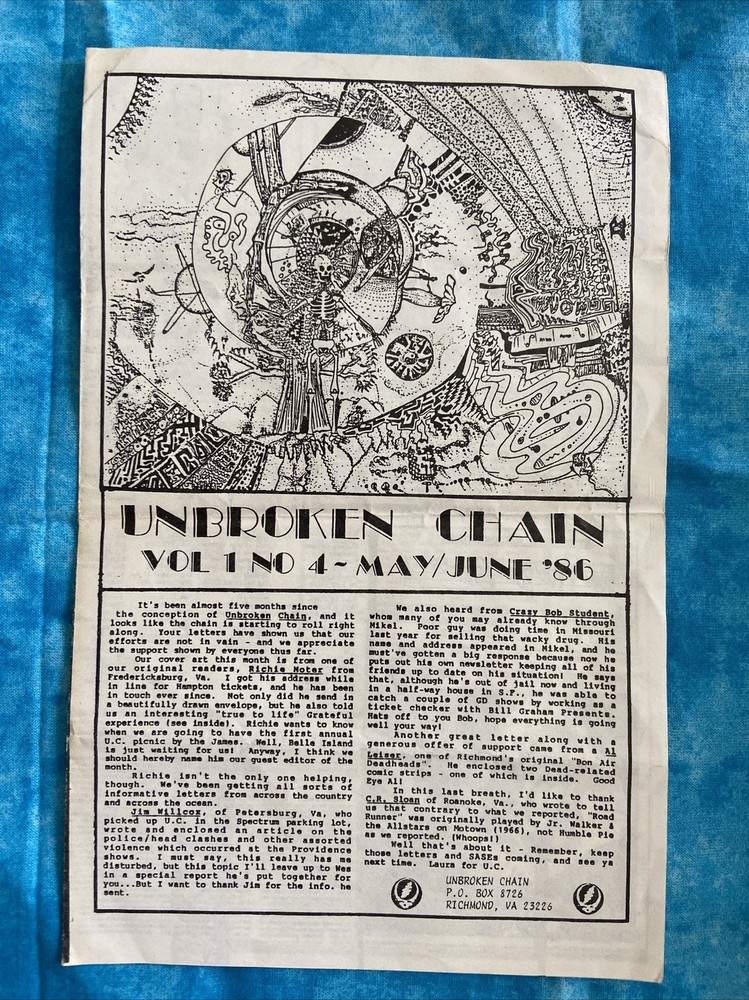 grateful dead unbroken chain May / June 86