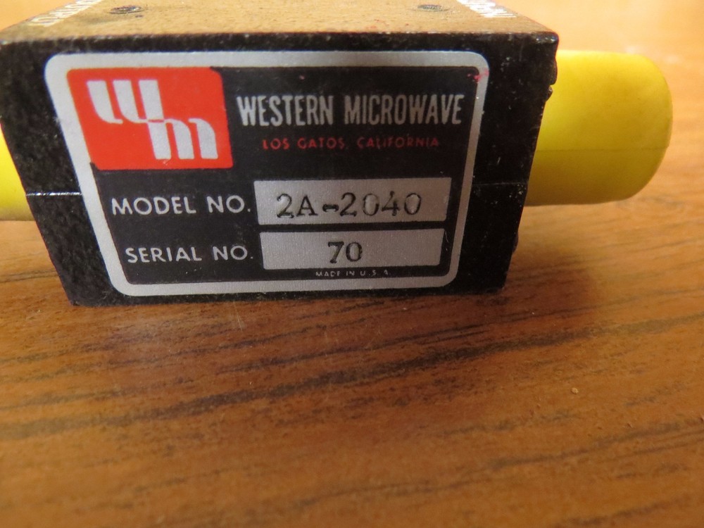 Western Microwave 2A-2040 Isolator NEW