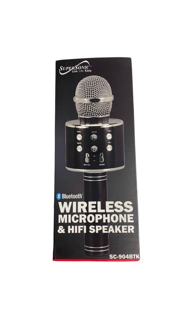 Supersonic Wireless Microphone And Hifi Speaker