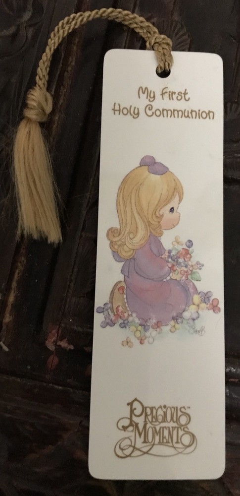 Plastic Bookmark Precious Moments First Communion