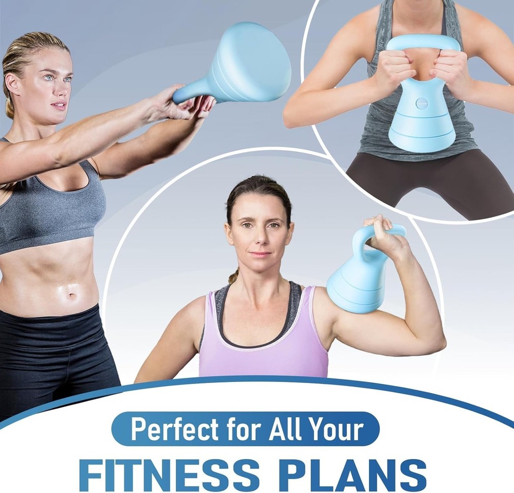 15LB Adjustable Kettlebell Set 3-in-1 Adjustable Weights Wide Triangle Handle